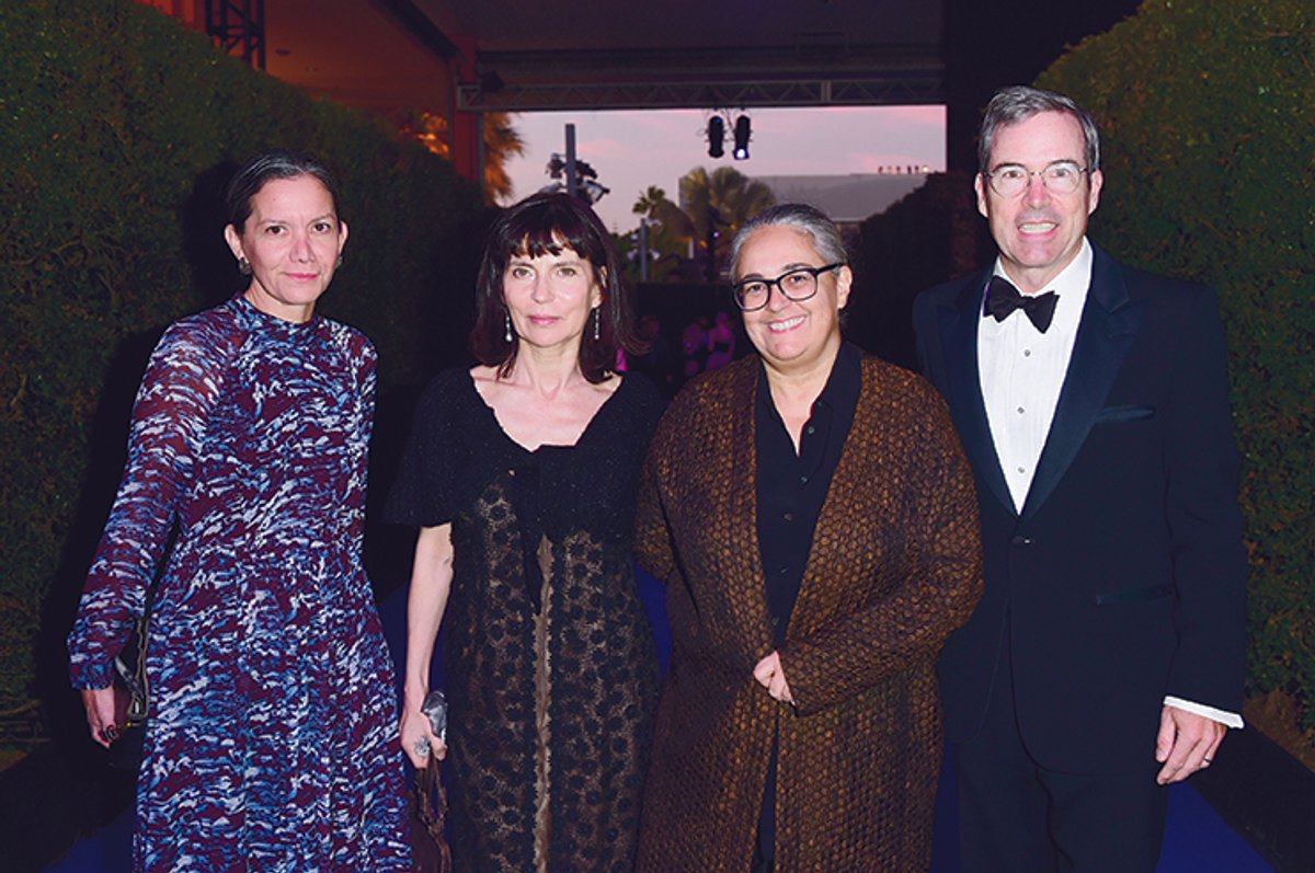 From left: Rita Gonzalez, Evgenia Citkowitz, Tacita Dean and Joe Sola were among guests at Lacma’s Art+Film Gala
Photo: Vivien Killilea/Getty Images for LACMA