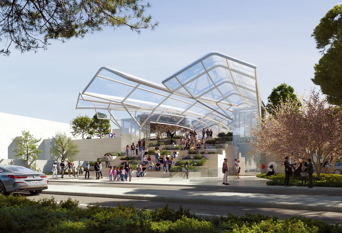 Lower Tram Station Courtesy Gehry Partners