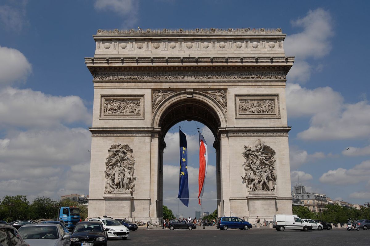 The Arc de Triophe before it was vandalised on 1 December © Patrick Cadet/Centre des monuments nationaux 2018