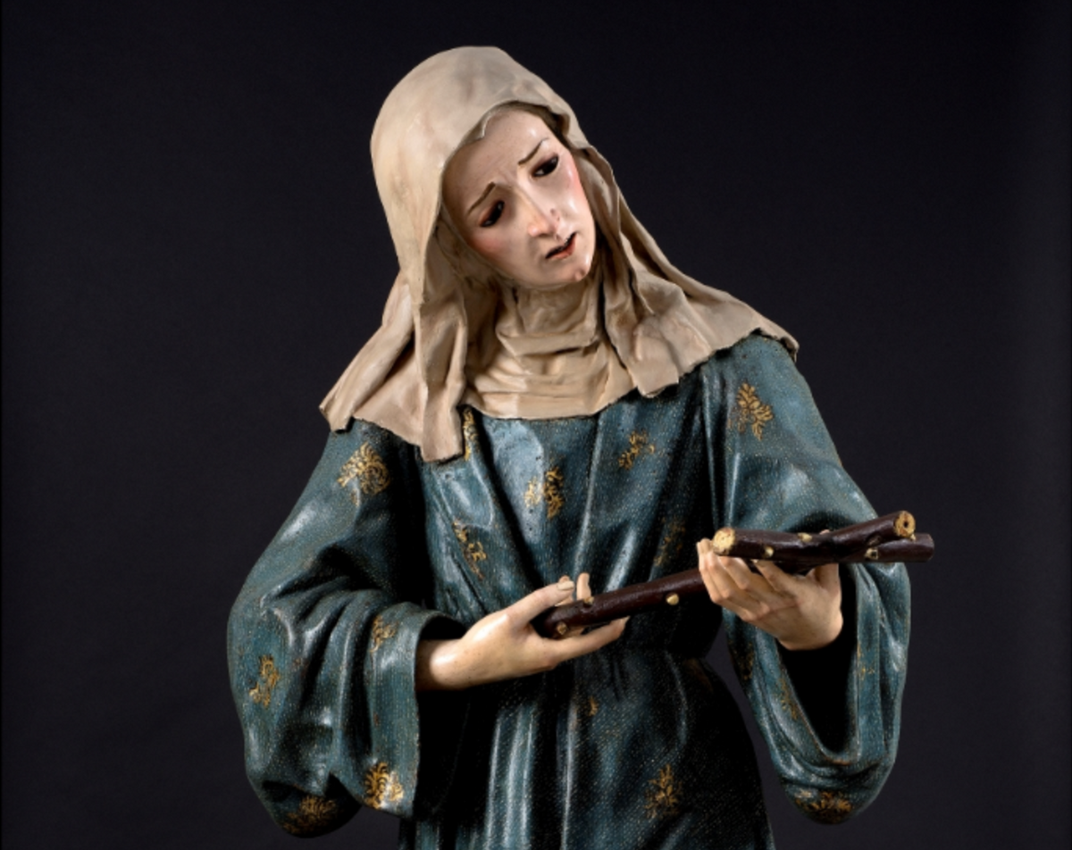 Saint Margaret of Cortona, by the Baroque artist José de Mora, offered by the dealer Nicolás Cortés at Tefaf New York