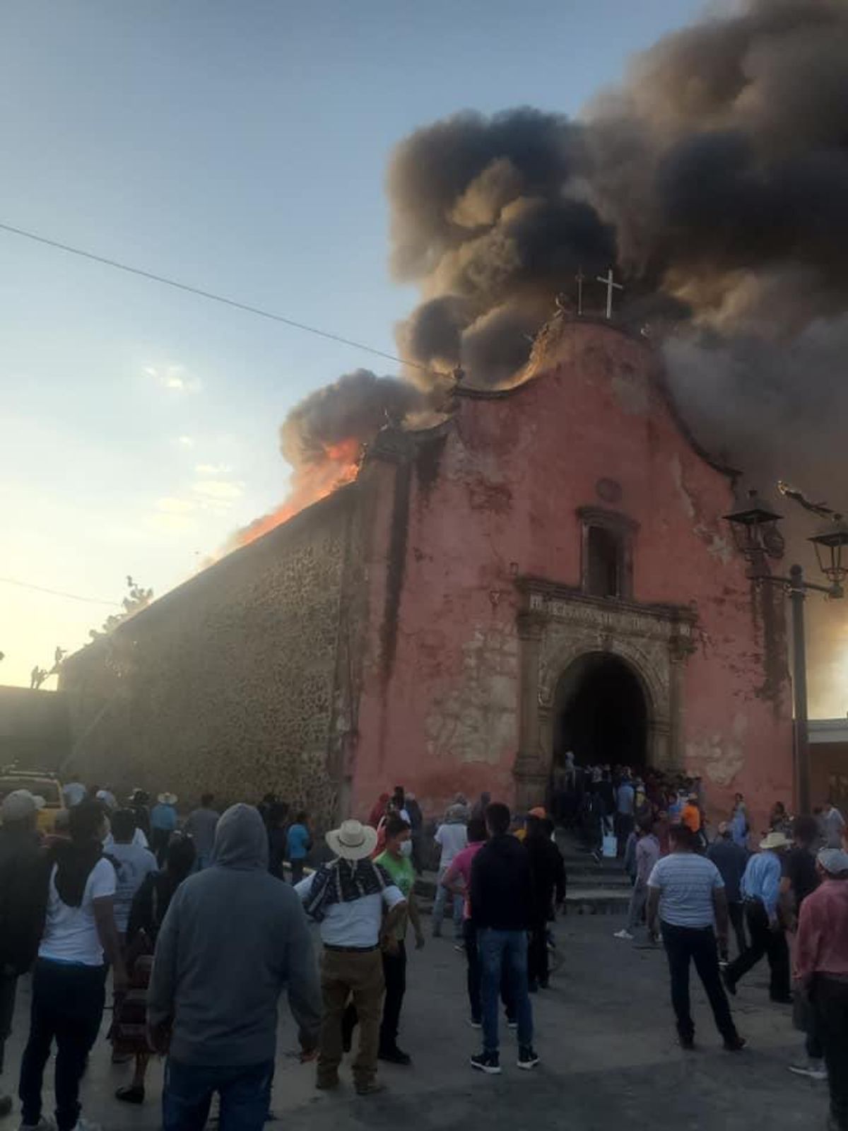 A fire that broke at St James the Apostle church in Nurio, in the Mexican state of Michoacán, last week destroyed the building's interior 