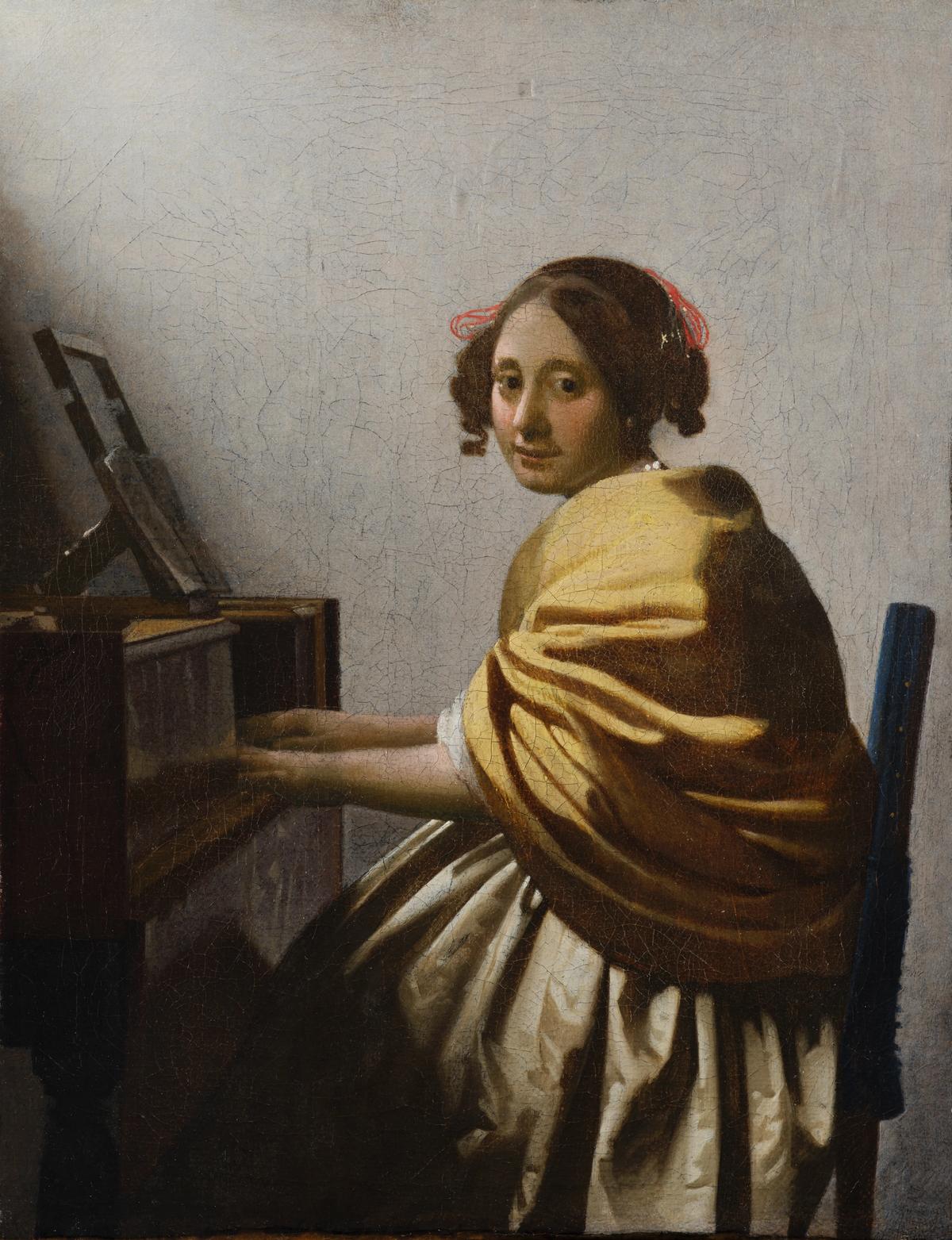Vermeer's Young Woman Seated at the Virginals