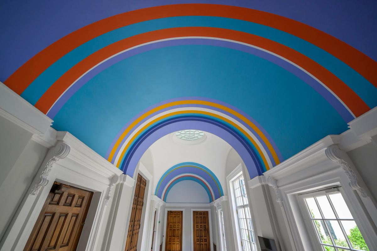 Bridget Riley's Verve (2023) at the British School at Rome
Photo: Antonio Masiello / Getty Images