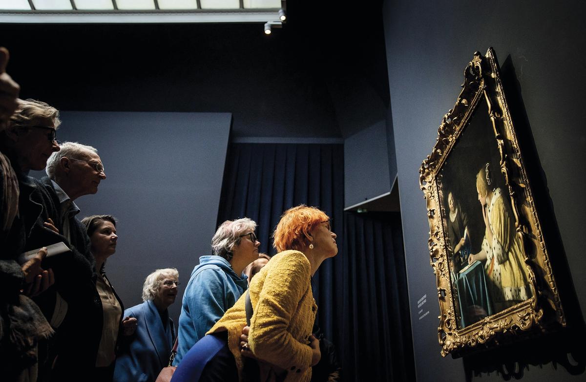 Crowd control: the Rijksmuseum took measures to limit the number of visitors to its Vermeer show

Photo by Koen van Weel/ANP/AFP via Getty