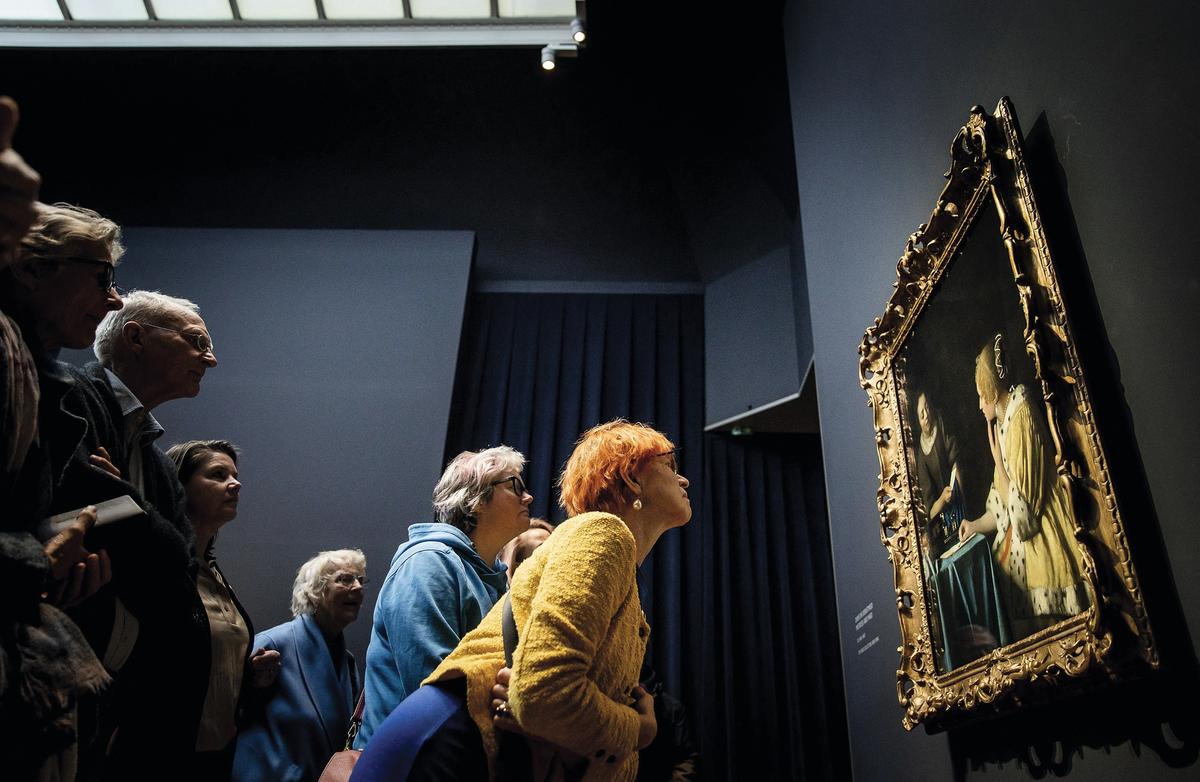 Crowd control: the Rijksmuseum took measures to limit the number of visitors to its Vermeer show
Photo by Koen van Weel/ANP/AFP via Getty