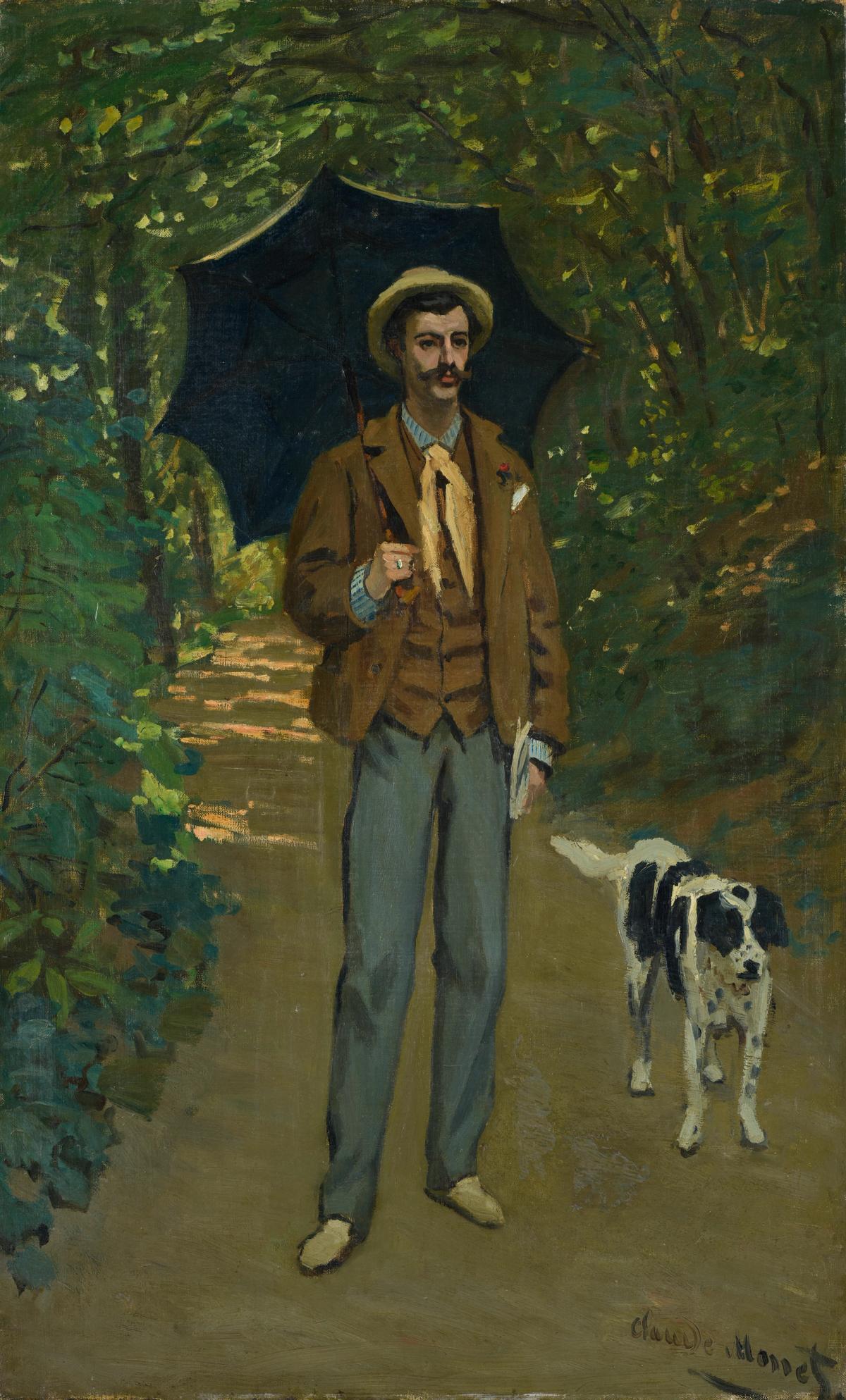 Claude Monet, L’Hommeà l’ombrelle (1865-67) Image: Kunsthaus Zürich