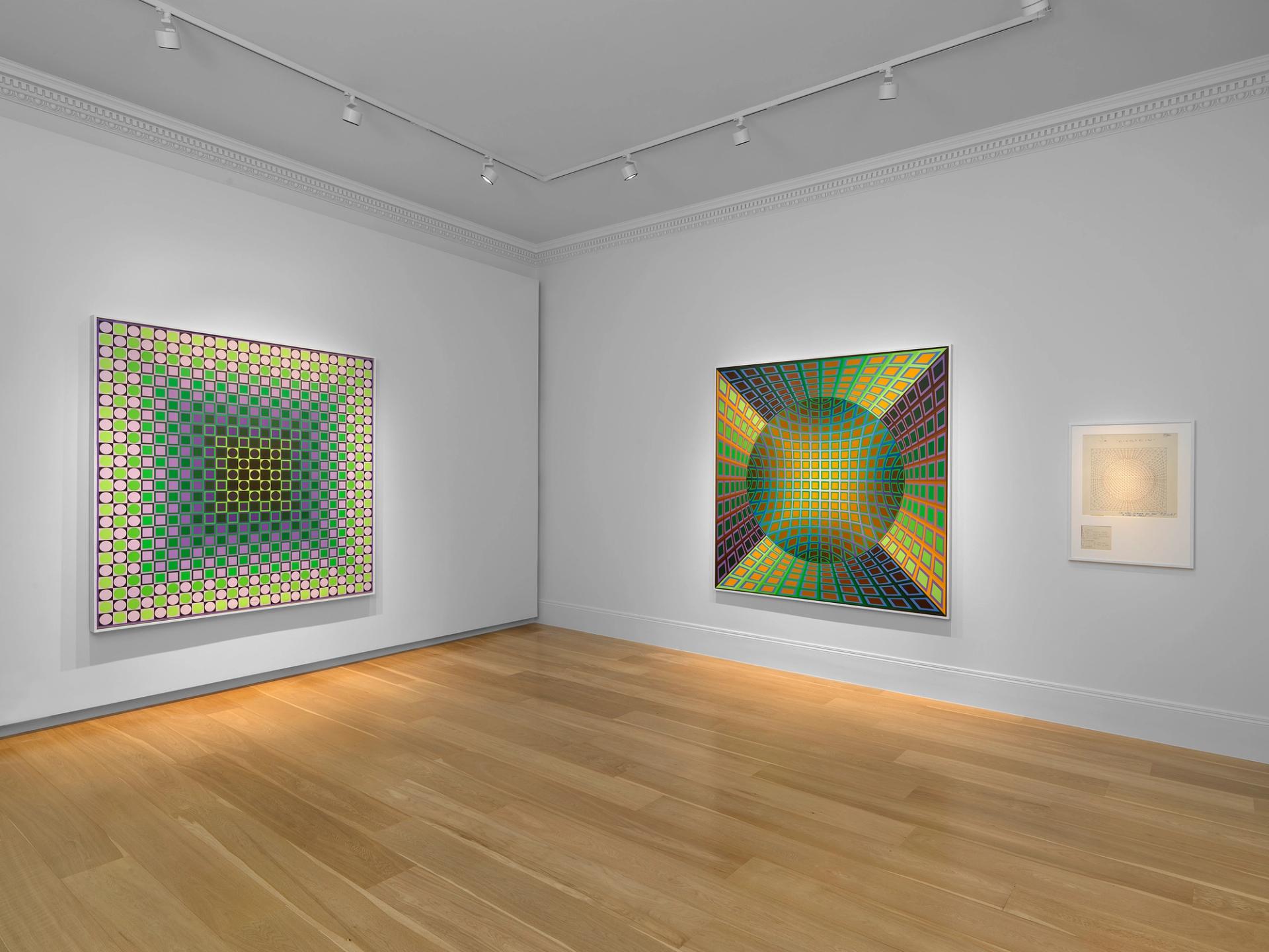 Installation view of Einstein in the Sky with Diamonds at Mazzoleni Art. Courtesy of Mazzoleni Art