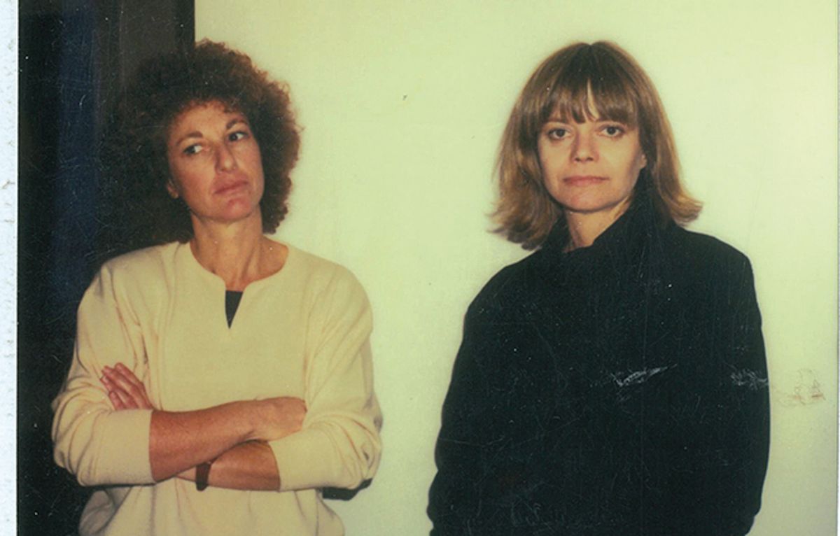 Helene Winer (left) and Janelle Reiring (right), the co-founders of Metro Pictures, in the 1980s Courtesy Helene Winer