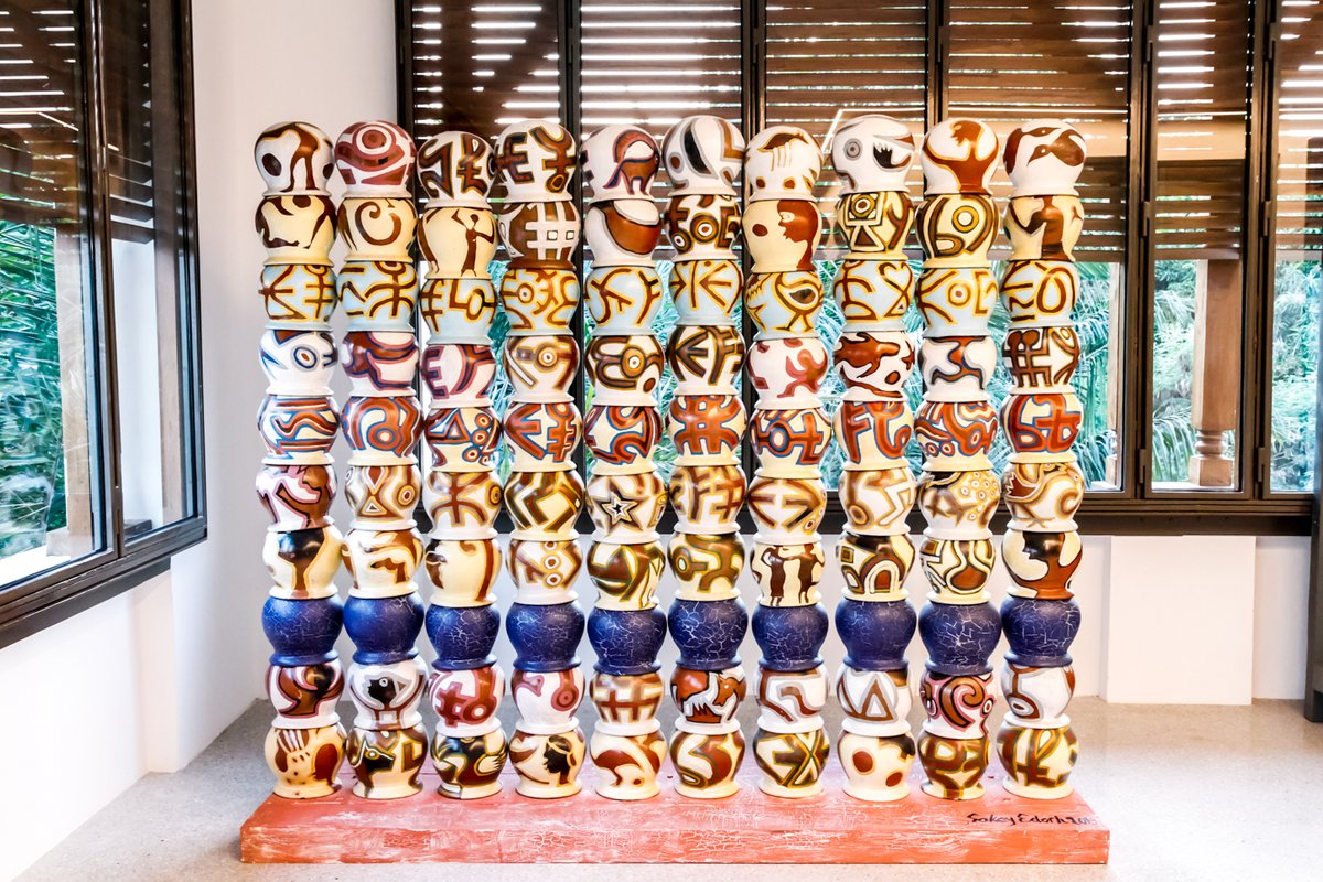 Genius of the Kings by Sokey Edorh, part of the inaugural exhibition at Togo's Palais de Lomé, Togo of the Kings © Nicolas Robert