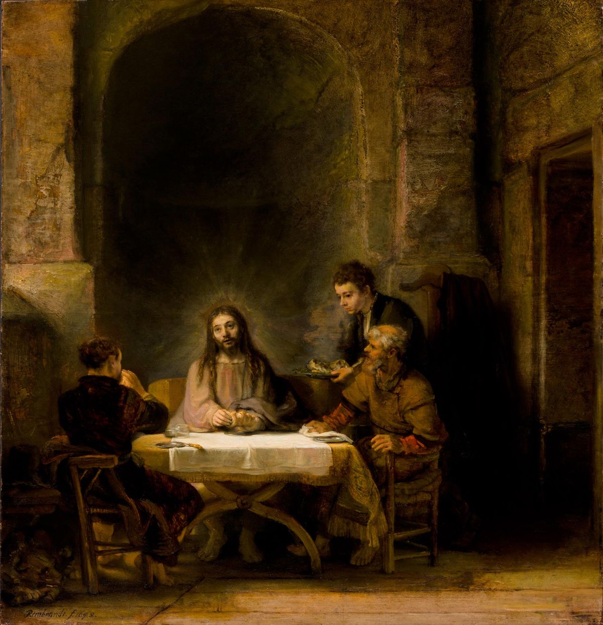 Rembrandt's Pilgrims at Emmaus has returned to the Musée du Louvre © 2010 Musée du Louvre / Philippe Fuzeau