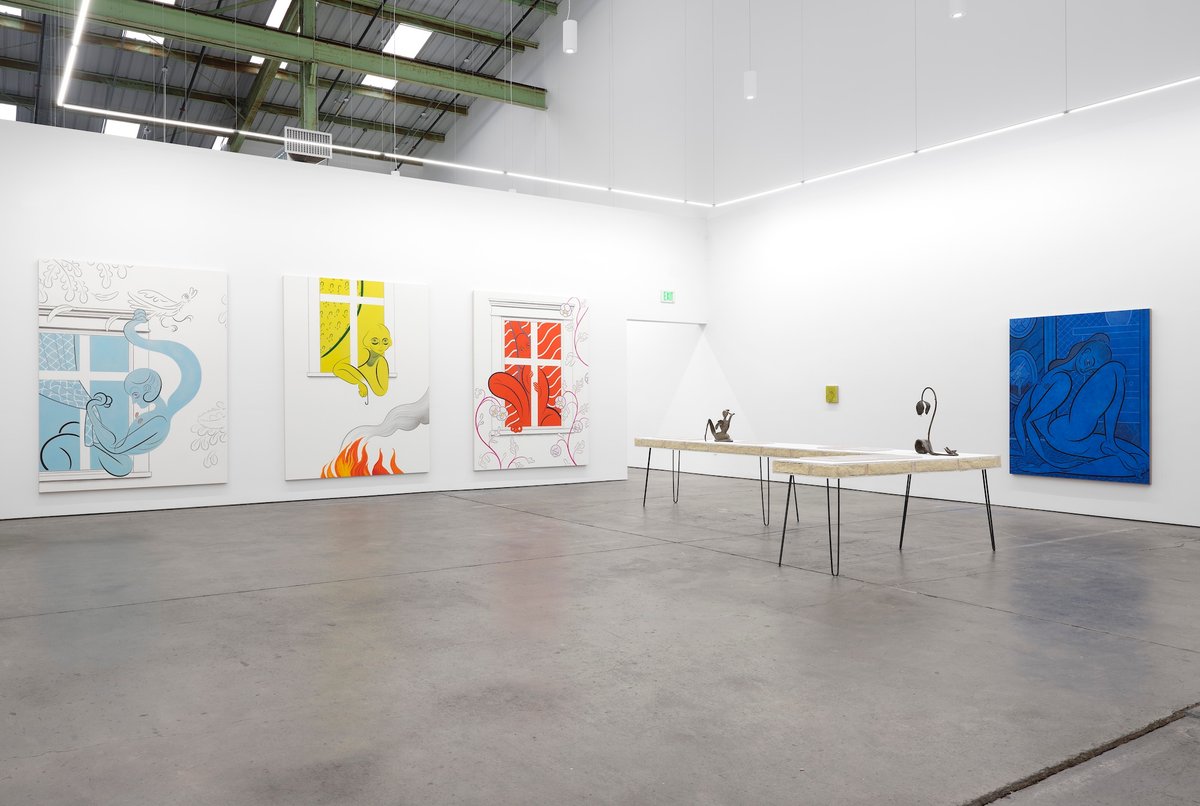 Installation view of Koak: Letter to Myself (when the world is on fire) (2023) at Altman Siegel, San Francisco Photo by Chris Grunder