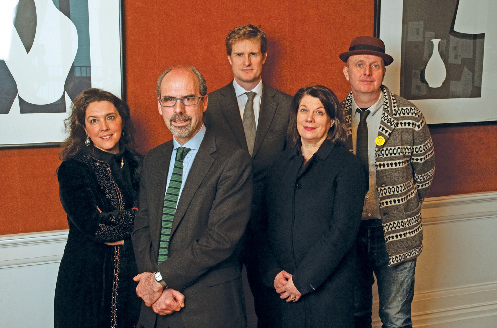 The 2013 Museum of the Year judges (Bettany Hughes, Stephen Deuchar, Tristram Hunt, Sarah Crompton and the artist Bob and Roberta Smith) Mark Crick
