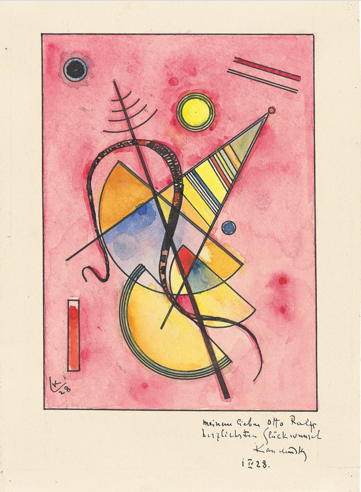 Untitled (1928) by Kandinsky. Courtesy of Grisebach