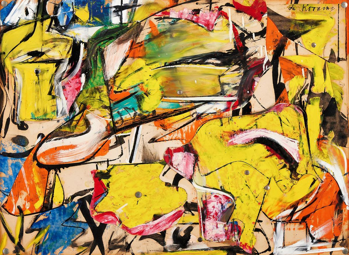 Willem de Kooning, Collage (1950), estimate $18m-$25m Courtesy Sotheby's