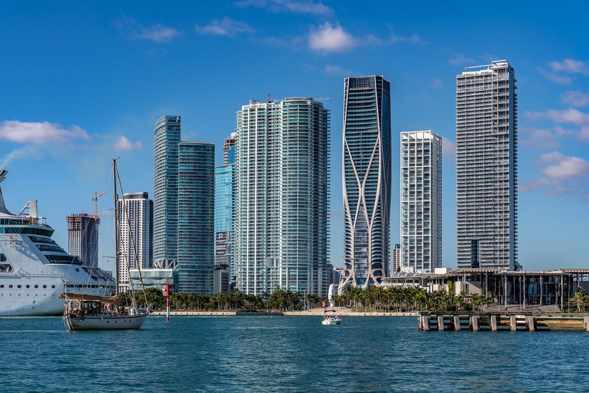 Downtown Miami seen from Watson Island Photo by BrilliantMiami, via Wikimedia Commons