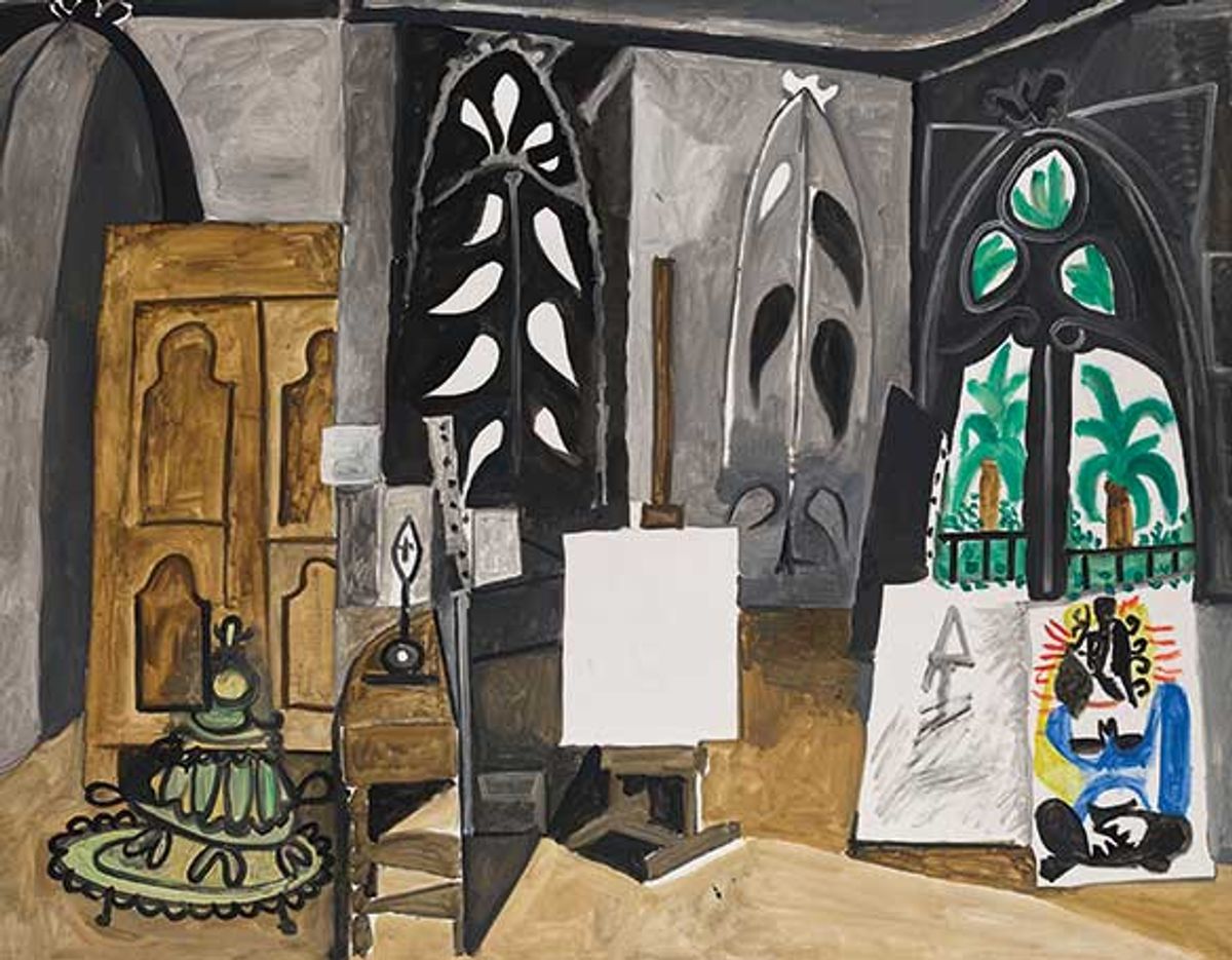 Pablo Picasso’s The Studio at La Californie (1956), where he worked in the 1950s
Musée National Picasso-Paris © Succession Picasso/DACS, London 2025/GrandPalaisRmn (Musee National Picasso-Paris)/Mathieu Rabeau