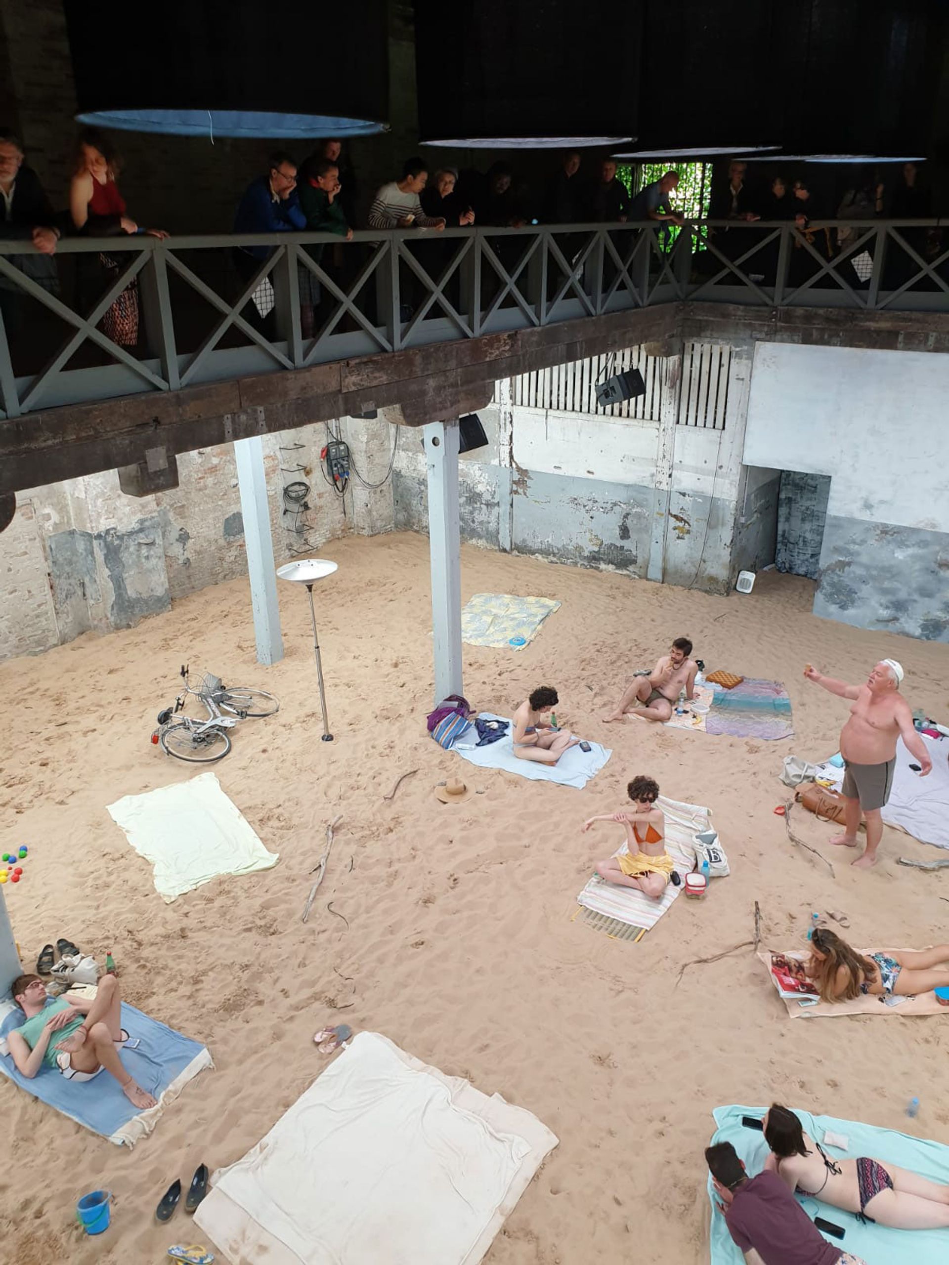 The indoor beach at the Lithuanian pavilion © The Art Newspaper