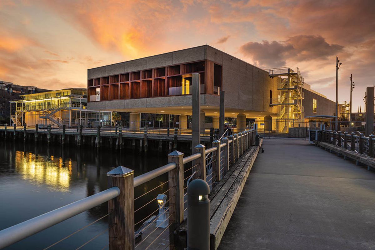 The International African American Museum is nearing completion, ahead of its scheduled opening in January 2023 Photo: Jim Sink, courtesy of IAAM