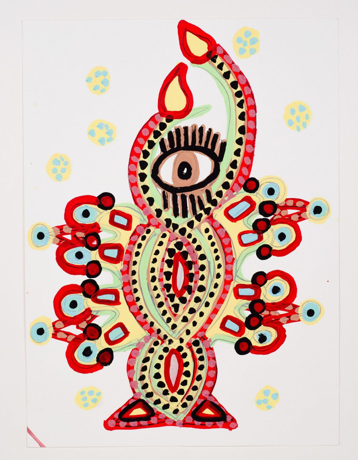 Fleisher/Ollman gallery shows works by artists like Queen Nancy Bell at the 2019 Outsider Art Fair in New York. Courtesy of Fleisher/Ollman
