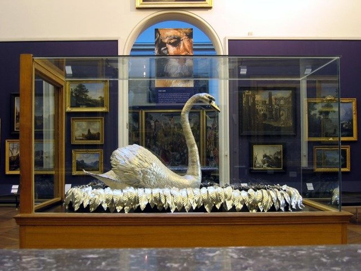 The 18th-century Silver Swan at the Bowes Museum Photo: Andrew Curtis / Bowes Museum