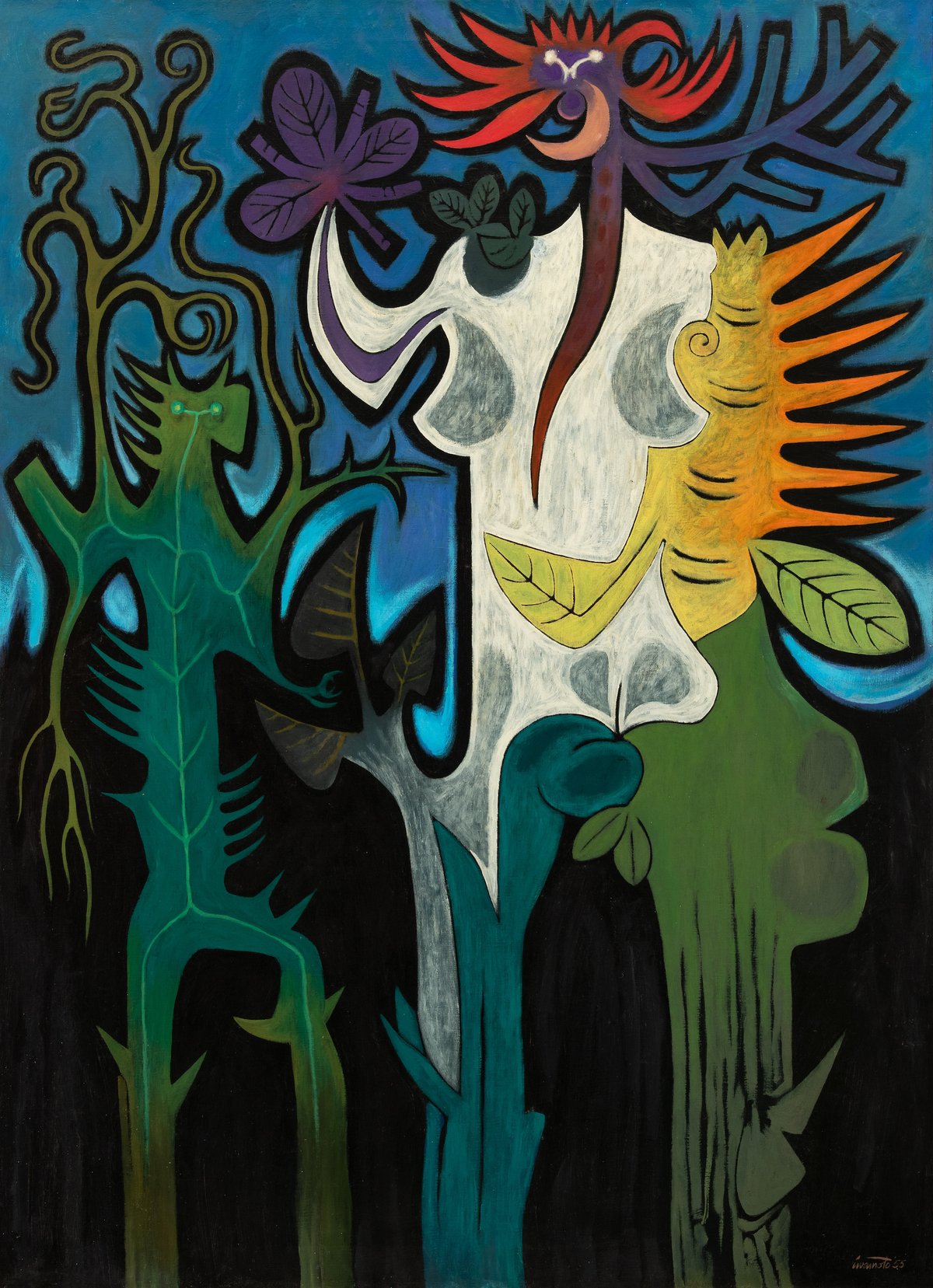 Ralph Iwamoto, Rain Forest Images, 1955 Courtesy the Estate of Ralph Iwamoto and Hollis Taggart, New York