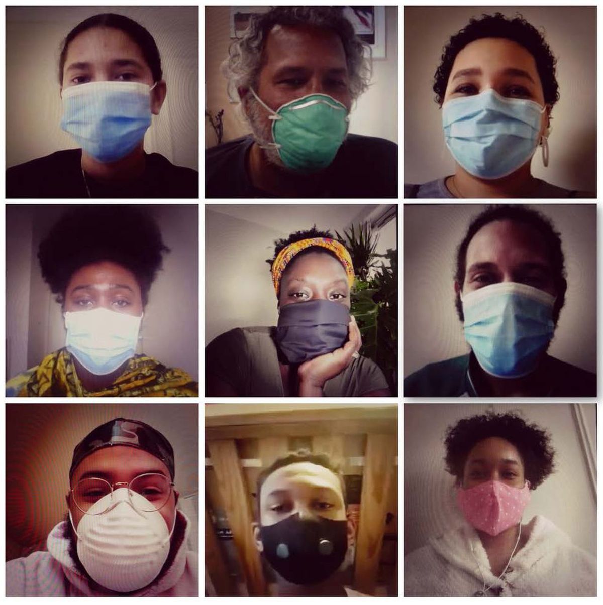 New work by artist and photographer Carrie Mae Weems promote face masks and social distancing Carrie Mae Weems