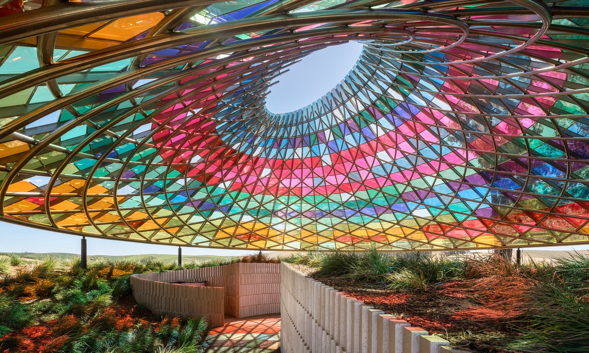Olafur Eliasson unveils prismatic Donum Estate tasting pavilion in Sonoma Olafur Eliasson unveils prismatic Donum Estate tasting pavilion in Sonoma