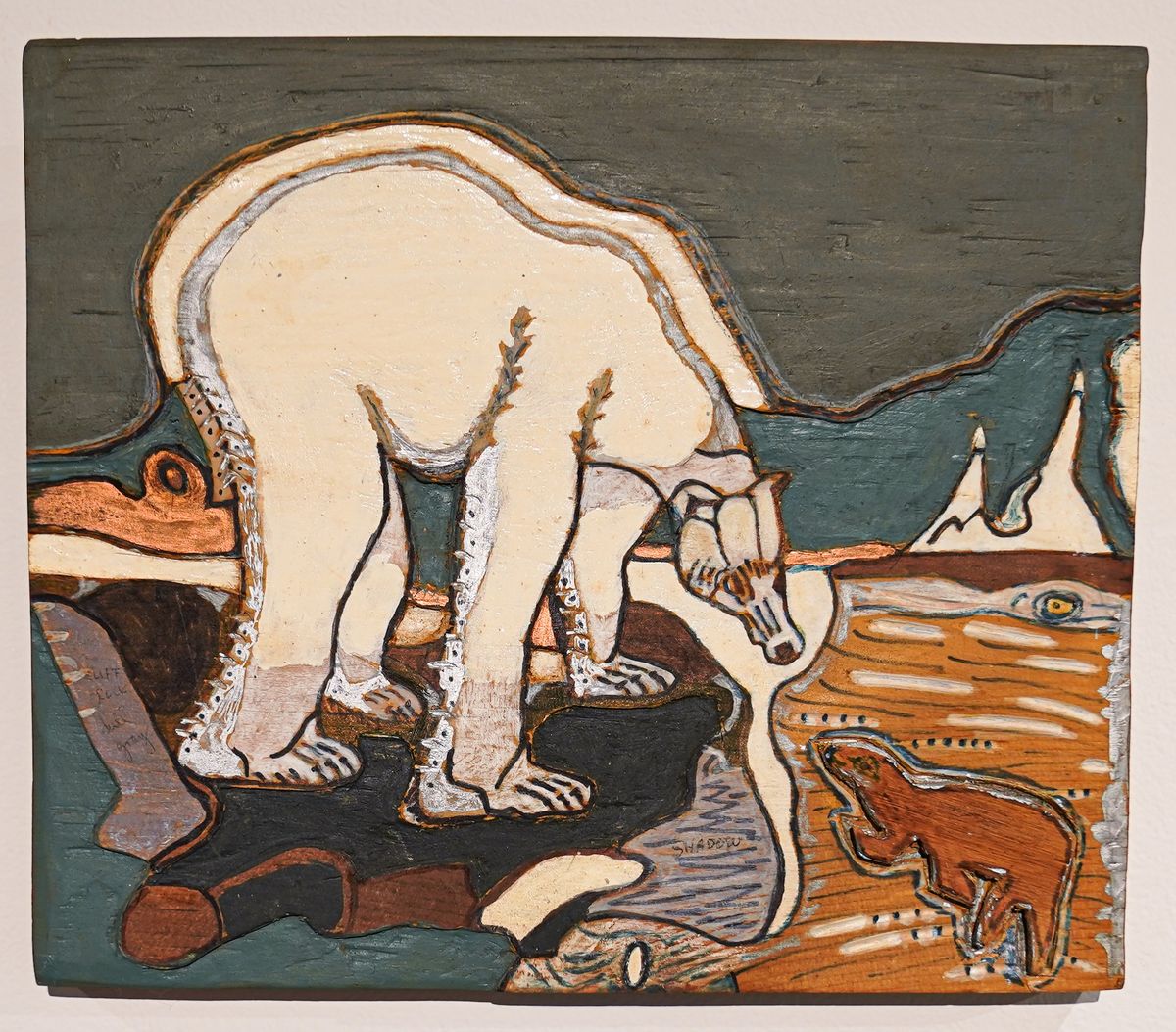 Samuel Kahn’s One Hungry Diner Looking for a Gourmet Seal (around 1995) Courtesy Old Dominion University Gordon Art Galleries, Norfolk, Virginia