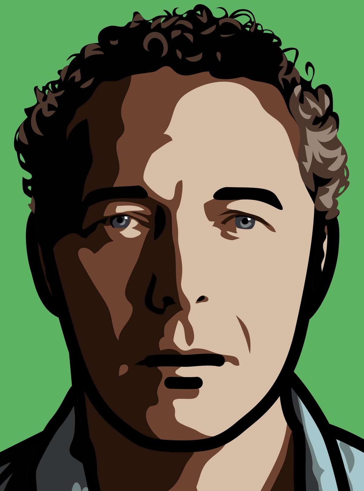 Self portrait, Julian Opie (2013) Courtesy Julian Opie and Lisson Gallery