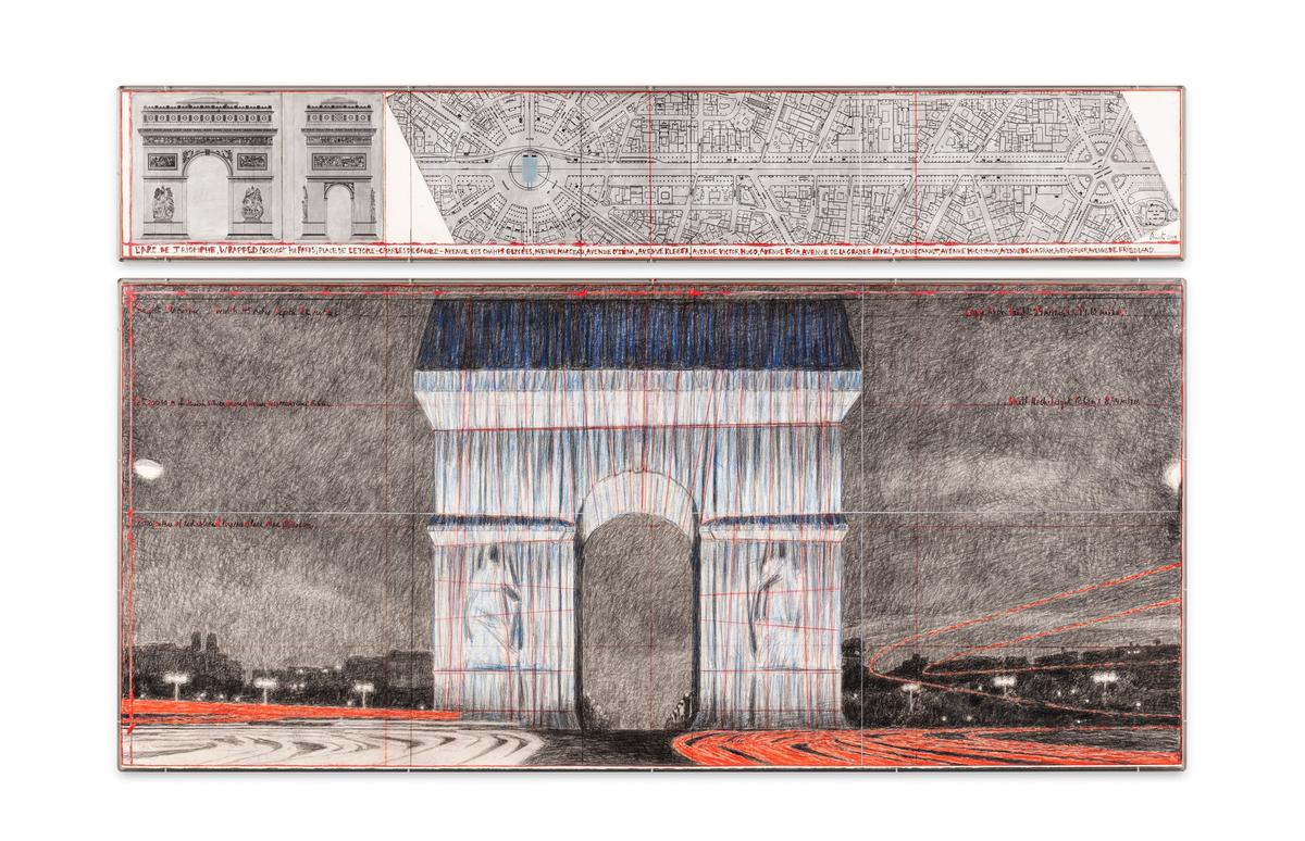 Christo's Arc de Triomphe Large #7 (2019) © Sotheby’s/ArtDigital Studio