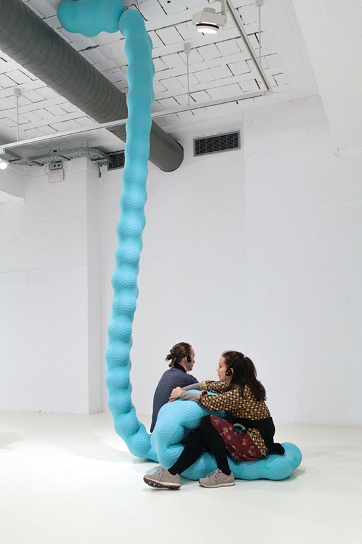 Eva Fàbregas: Picture yourself as a block of melting butter, 2017.  Solo exhibition at Fundació Joan Miró, Barcelona, SP. The artist and Tenderpixel