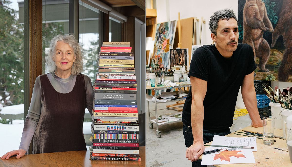 Recipients of the 2025 Governor General’s Awards in Visual and Media Arts include the curator Daina Augaitis (left) and the artist Kent Monkman (right) Augaitis portrait: Courtesy of Canada Council for the Arts. Monkman portrait: Photo by Aaron Wynia
