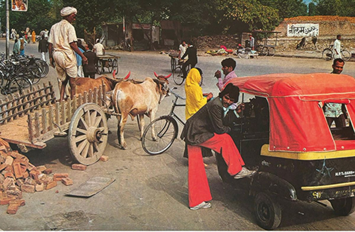 Raghubir Singh’s Street Scene, Udaipur (around 1980s) is on show at Mehrangarh Fort © The Estate of Raghubir Singh; Jhaveri Contemporary