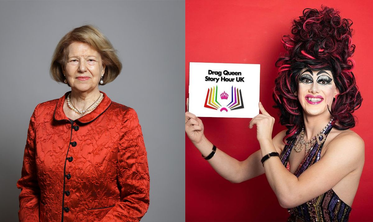 Emma Harriet Nicholson, Baroness Nicholson of Winterbourne (L) has criticised Tate's decision to host Aida H Dee (R) for a children's storytelling session Nicholson: UK Parliament; Aida: via Facebook