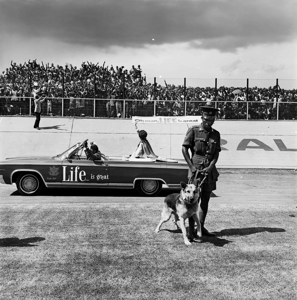 David Goldblatt’s Soweto: At the Soccer Cup Final, Orlando Stadium (1972) will be on show at Goodman Gallery Courtesy of the artist and Goodman Gallery London, Johannesburg, Cape Town