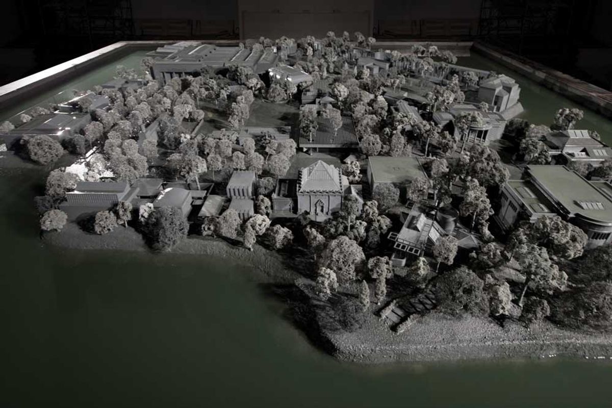 Alfredo Jaar, Venezia, Venezia (detail), 2013, Installation View, Chile of Pavilion 2