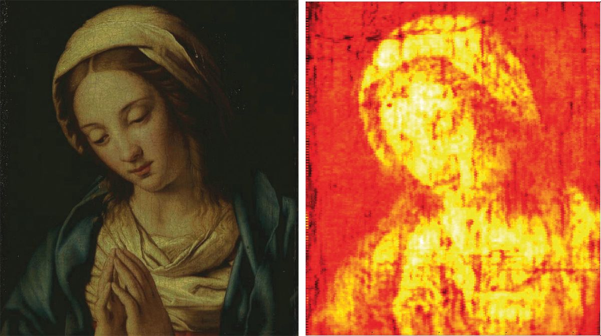 Researchers created a 3D map of this 17th-century painting of the Madonna Courtesy of David Citrin