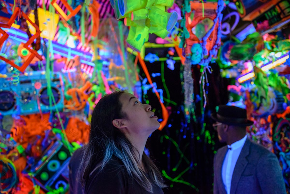 Kenny Scharf's Cosmic Cavern (2015) at the Portland Art Museum, one of the museums participating in the AAMD's paid internship project Courtesy of the AAMD and the Portland Art Museum