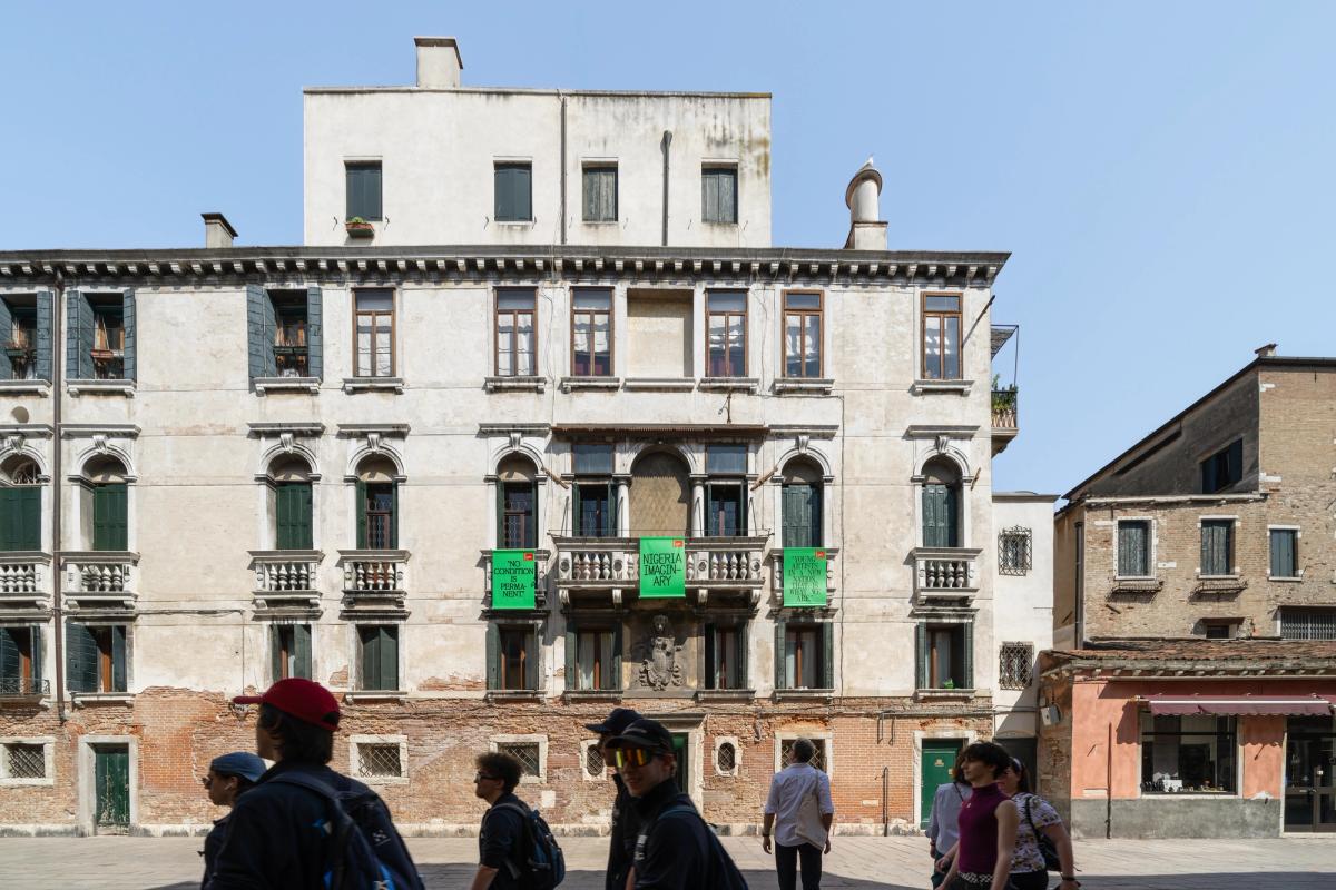 Exterior of Nigeria Imaginary at the Nigeria Pavilion at the 60th International Art Exhibition—La Biennale di Venezia