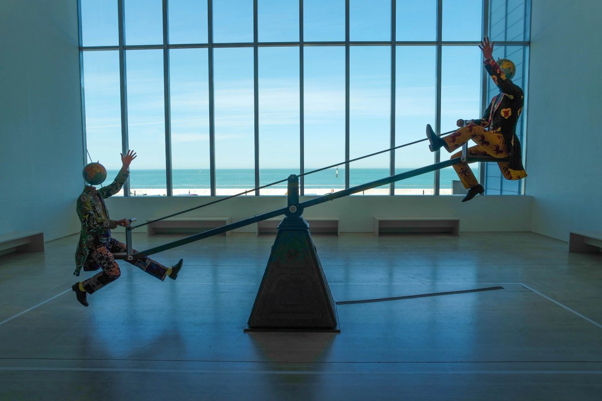 An installation view of Yinka Shonibare's End of Empire commission at Turner Contemporary in Margate, one of the art organisation currently regularly funded by Arts Council England Photo: © Matt Harrop
