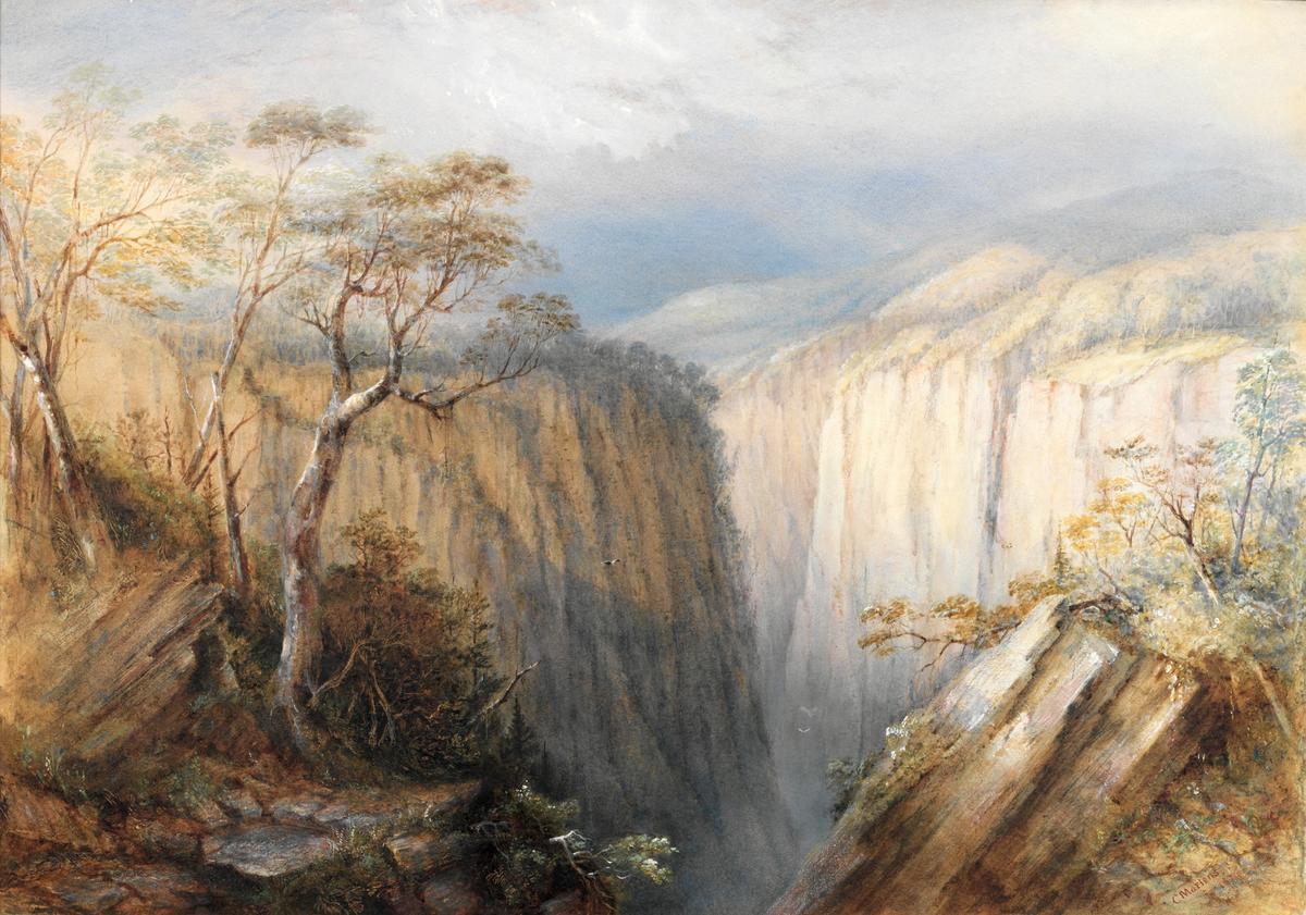 Conrad Martens's Apsley Falls (1874) Photo: AGNSW