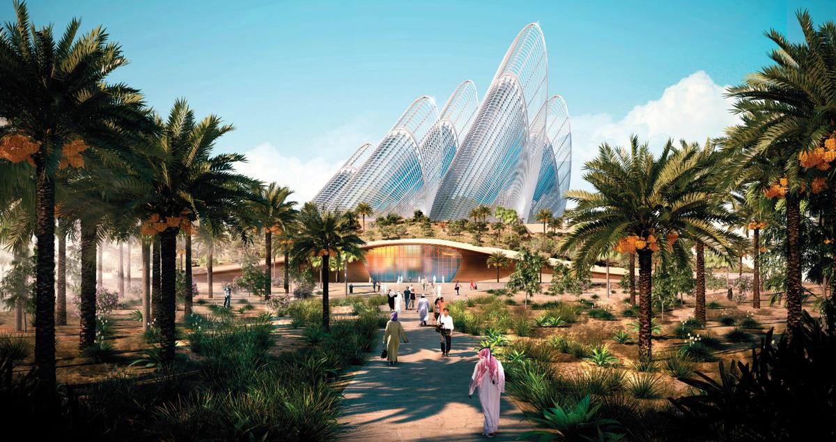 Rendering of the Zayed National Museum Foster and Partners