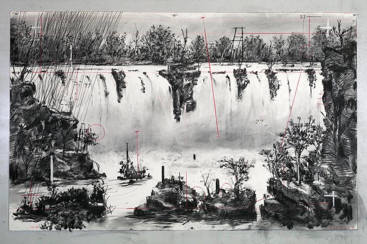 William Kentridge’s latest project The Pool Ahead (2018) William Kentridge. Courtesy of the artist and Marian Goodman Gallery