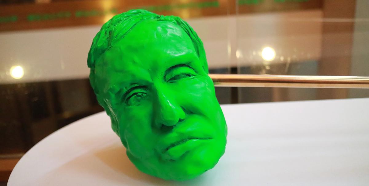 Goshka Macuga, International Institute of Intellectual Co-operation, Configuration 26, Before the Beginning: Stephen Hawking (2016) Casey Fatchett