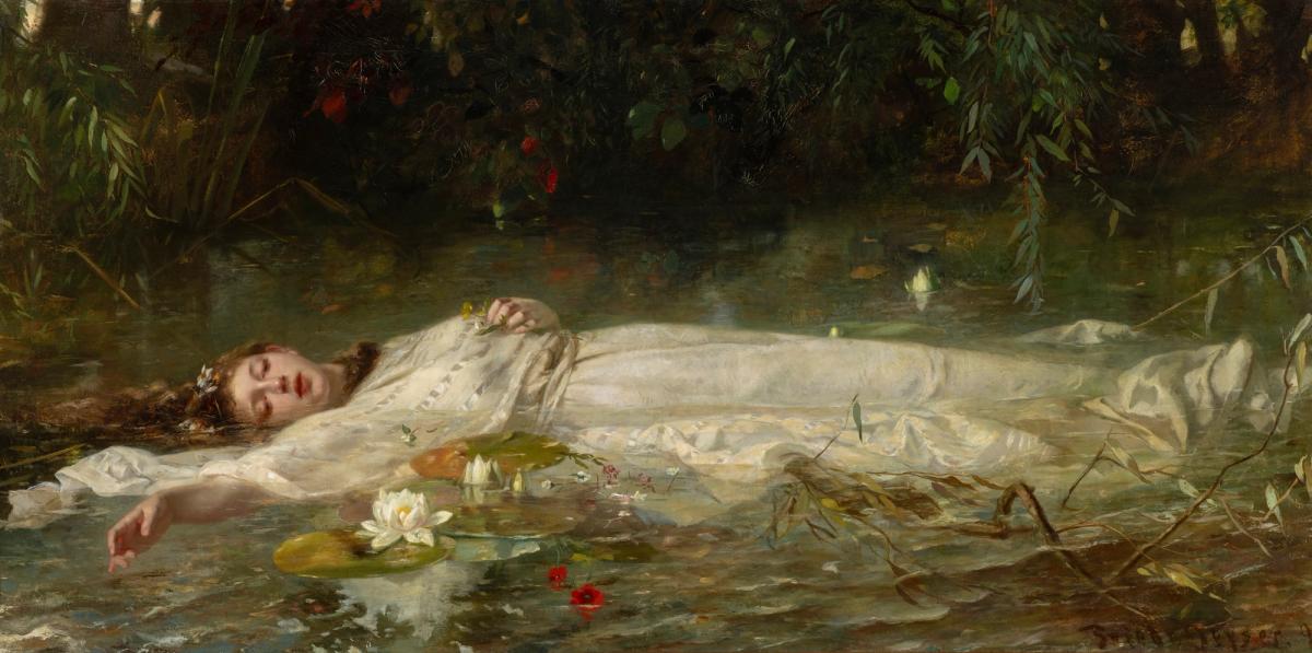 Friedrich Heyser, Ophelia, around 1900. Museum Wiesbaden, Collection F.W. Neess. 

Photo: Museum Wiesbaden/Bernd Fickert