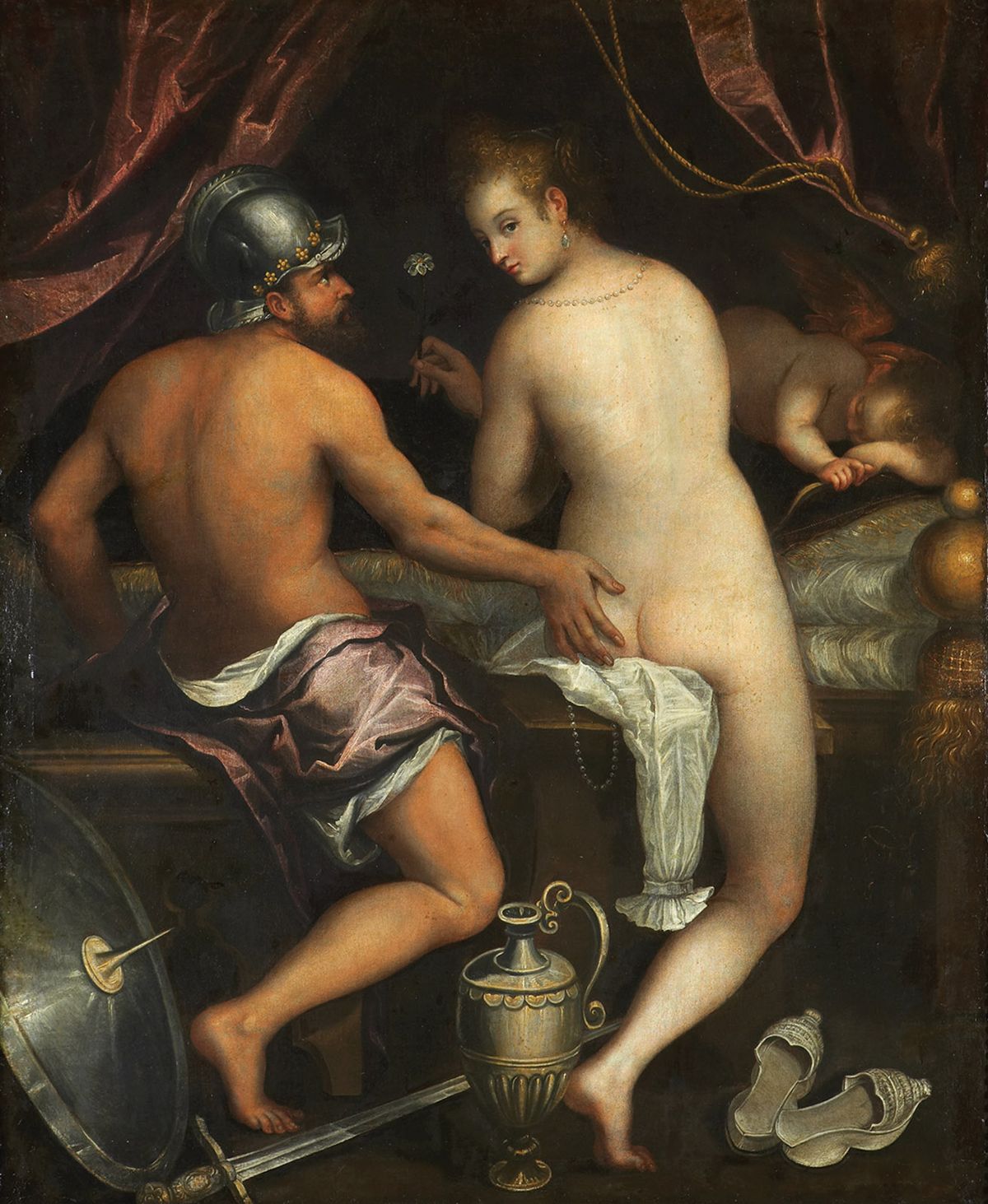 Venus and Mars (1600-10) by the Bolognese artist Lavinia Fontana, who broke the mold for female artists by painting mythological nudes © Fundación Casa de Alba