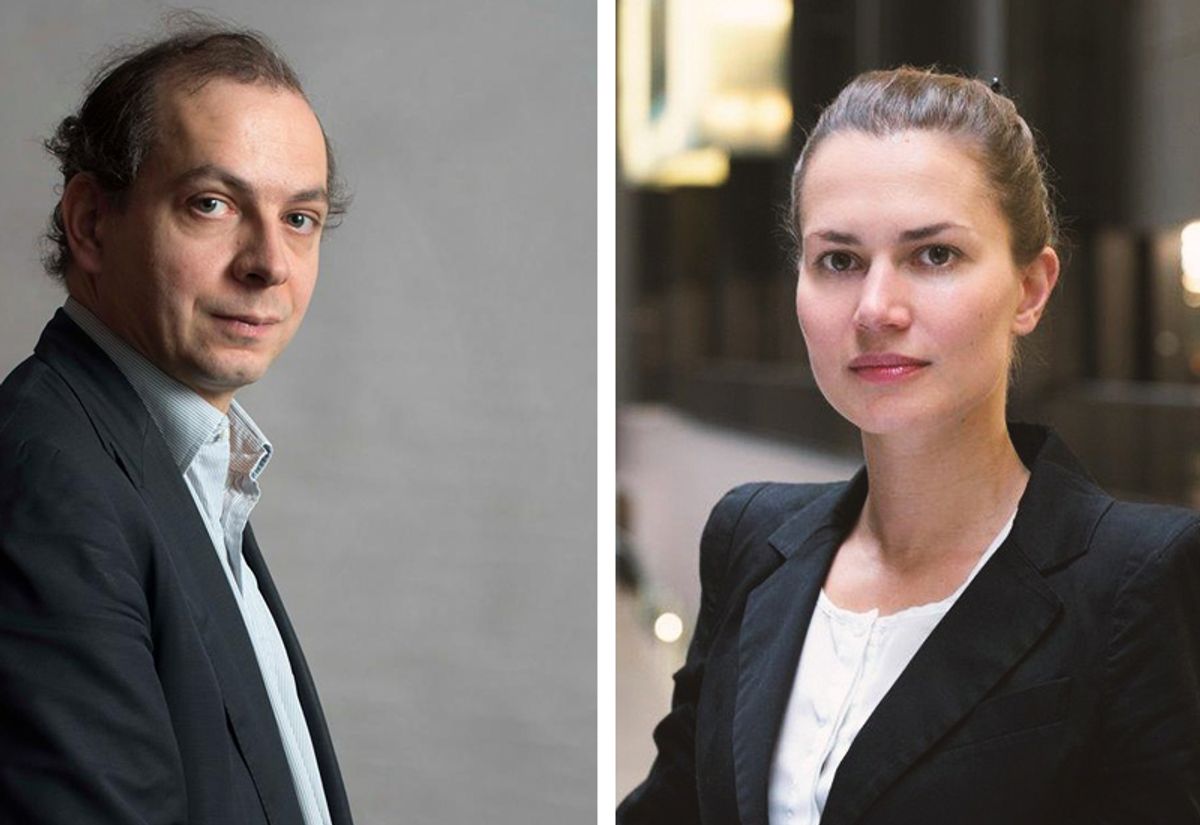 Laurent Le Bon (left) will be the Centre Pompidou in Paris's new president while Kasia Redzisz (right) has been named sole artistic director at the museum's Brussels branch Le Bon: Pascal Ferro