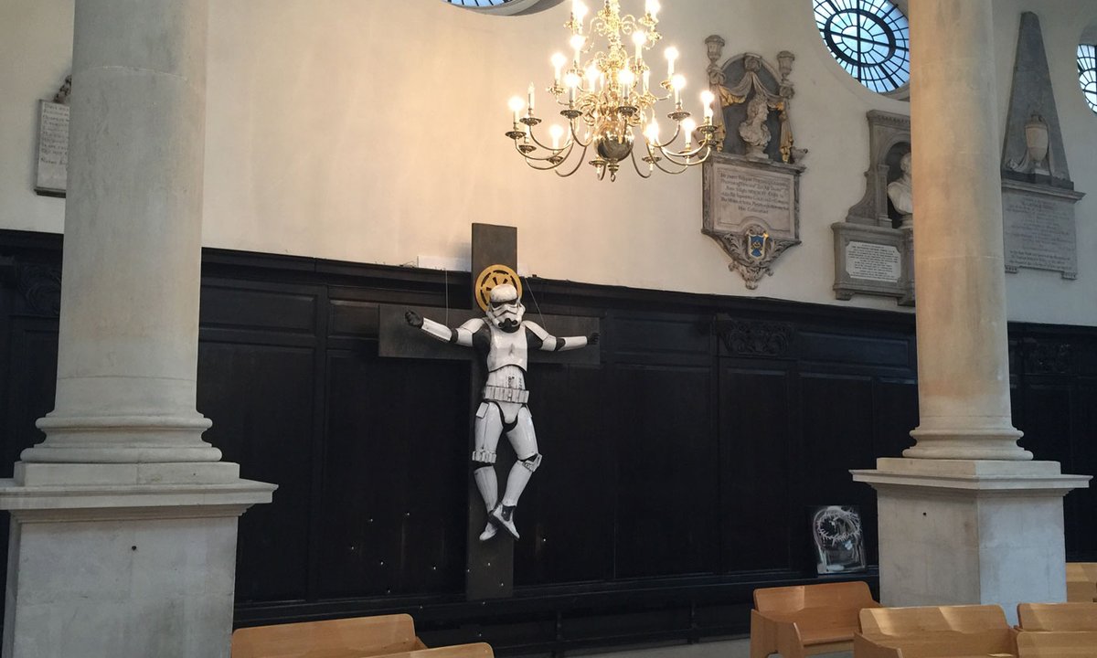 Star Wars art installation in London church relocated following parishioner complaints
