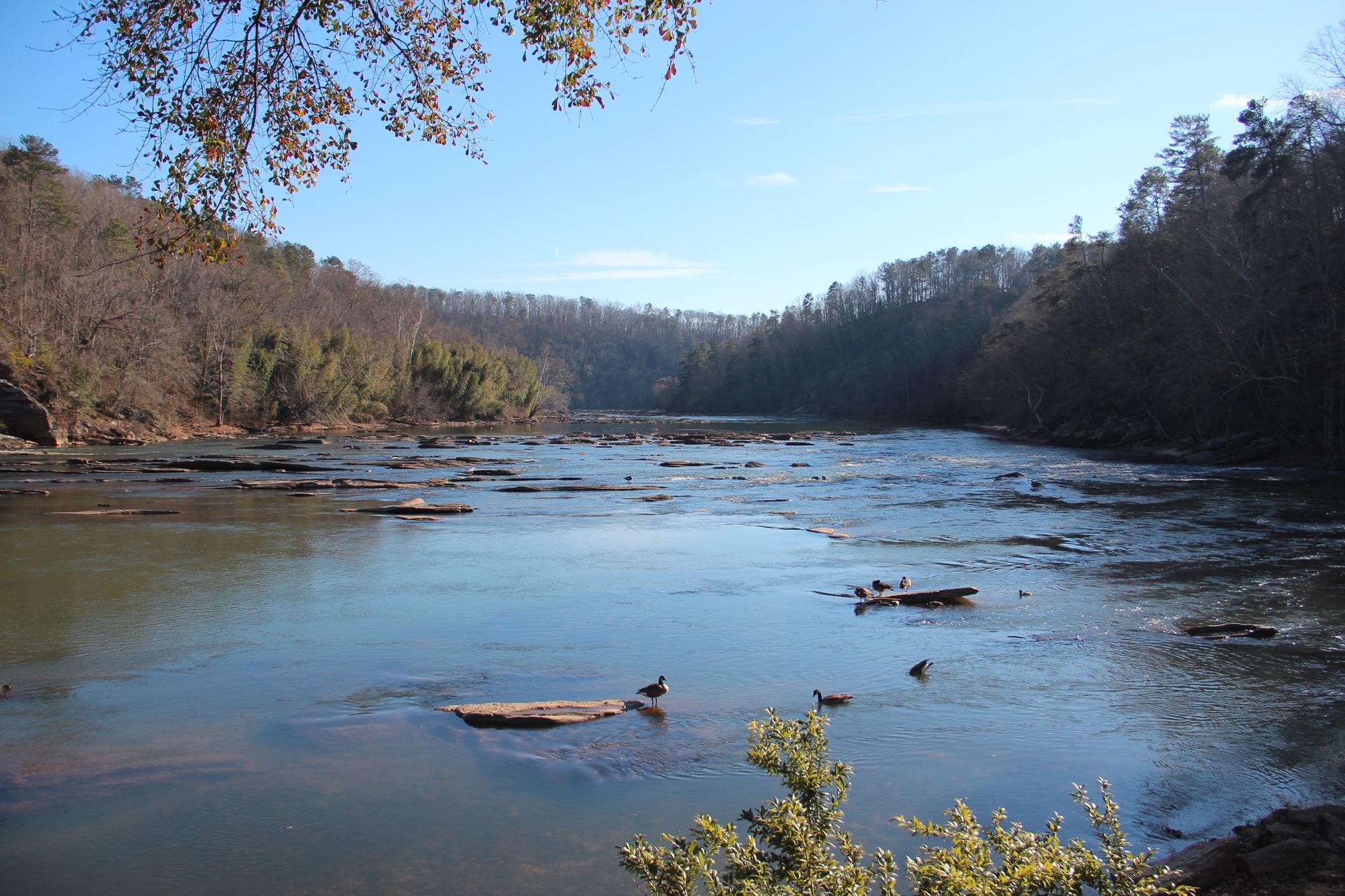 The flow of water in the Chattahoochee River and other streams will be the mechanism for a new method of timekeeping in Atlanta, Georgia Photo: Wikimedia Commons user Thomson200
