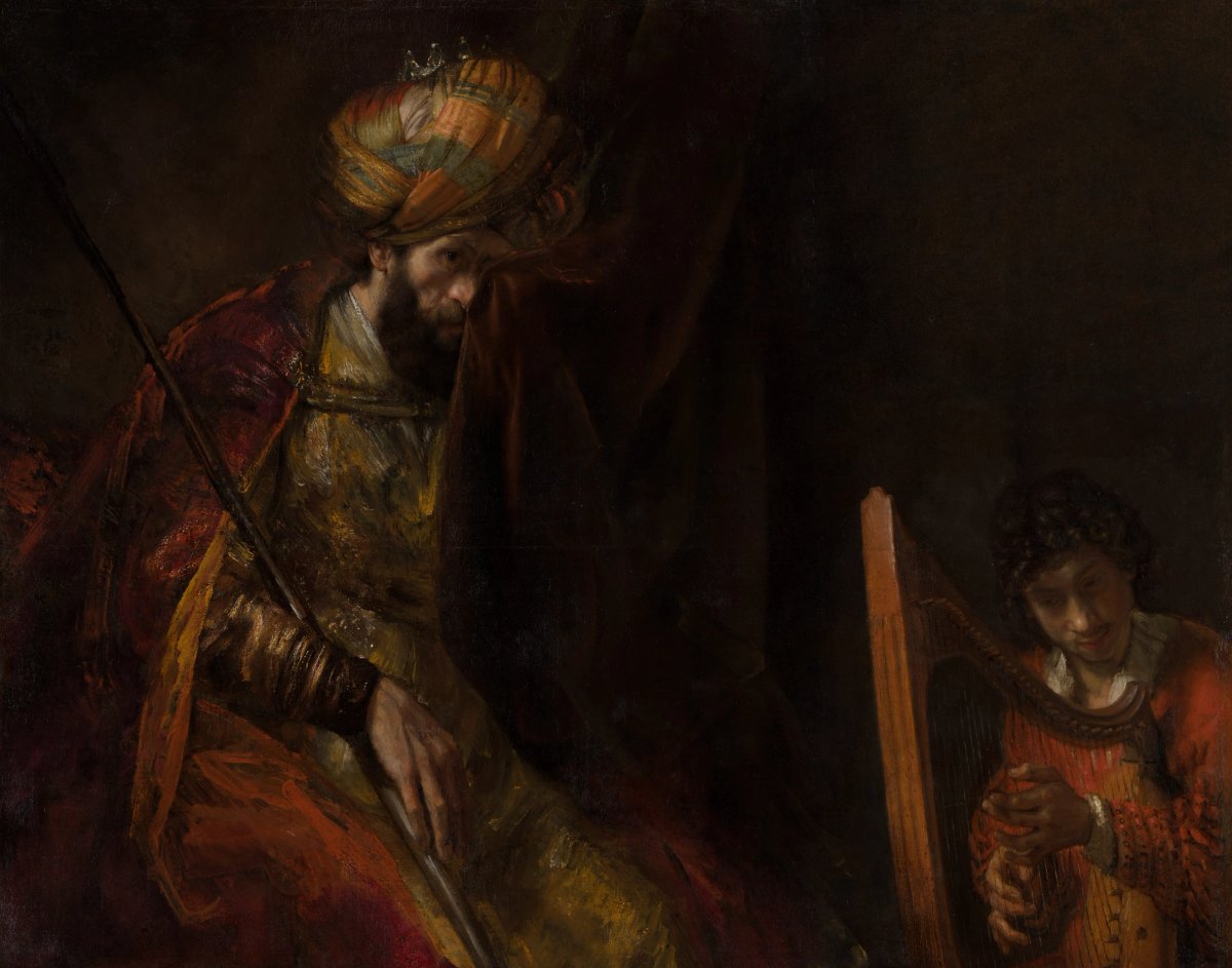 Rembrandt van Rijn, Saul and David (around 1651-58) Courtesy of Mauritshuis